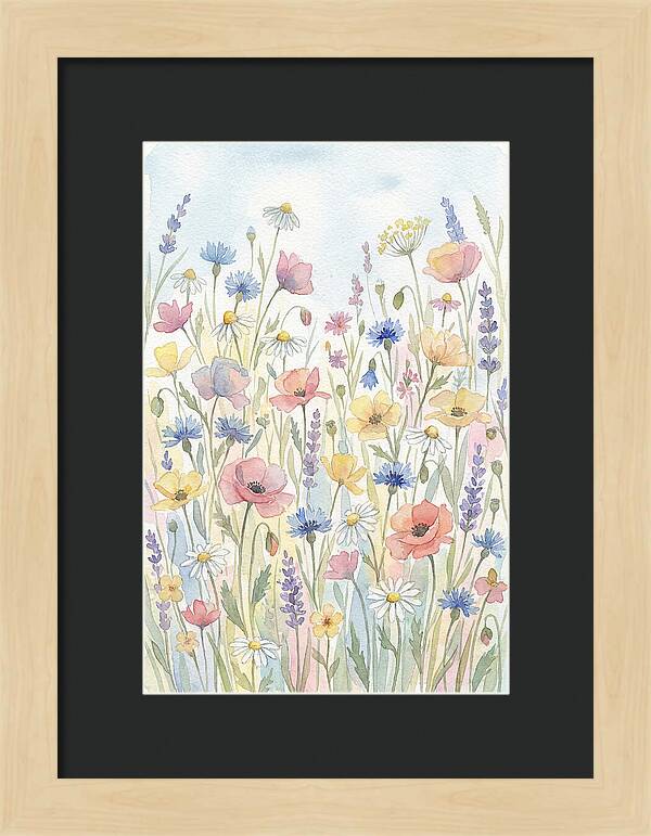 Vibrant Meadow Flora Display