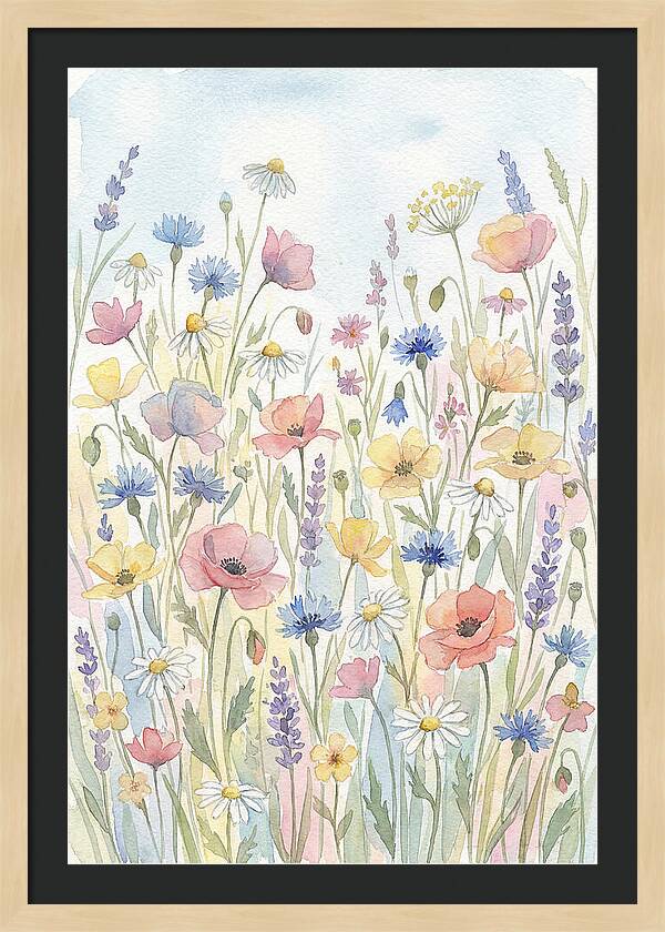 Vibrant Meadow Flora Display