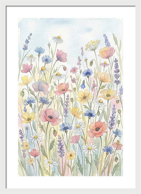 Vibrant Meadow Flora Display