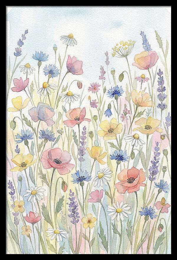 Vibrant Meadow Flora Display