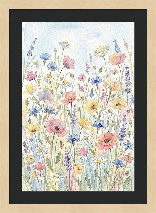 Vibrant Meadow Flora Display