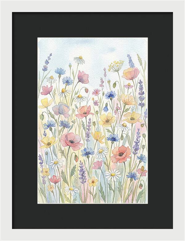 Vibrant Meadow Flora Display