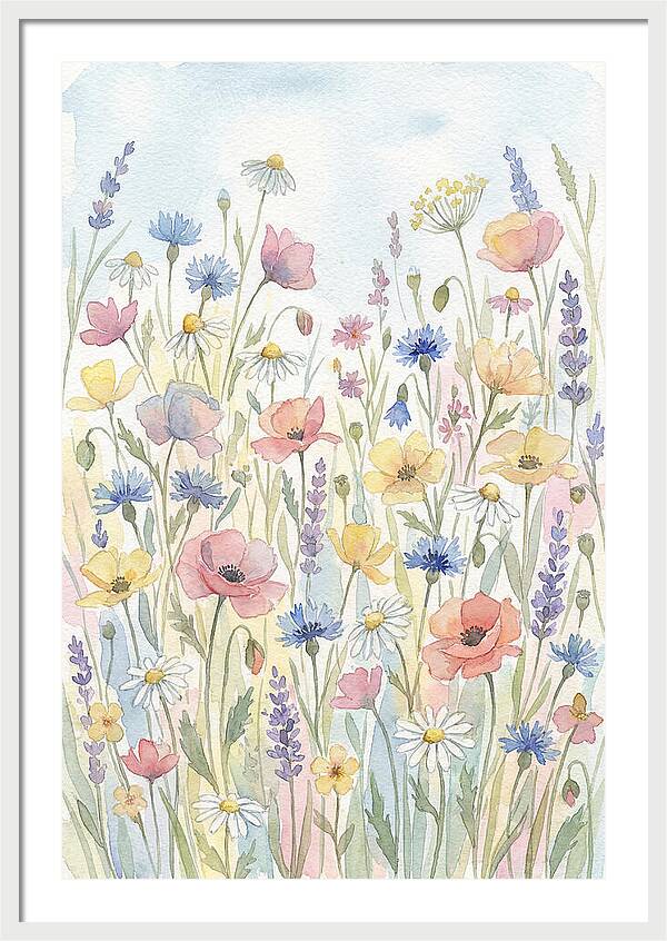 Vibrant Meadow Flora Display