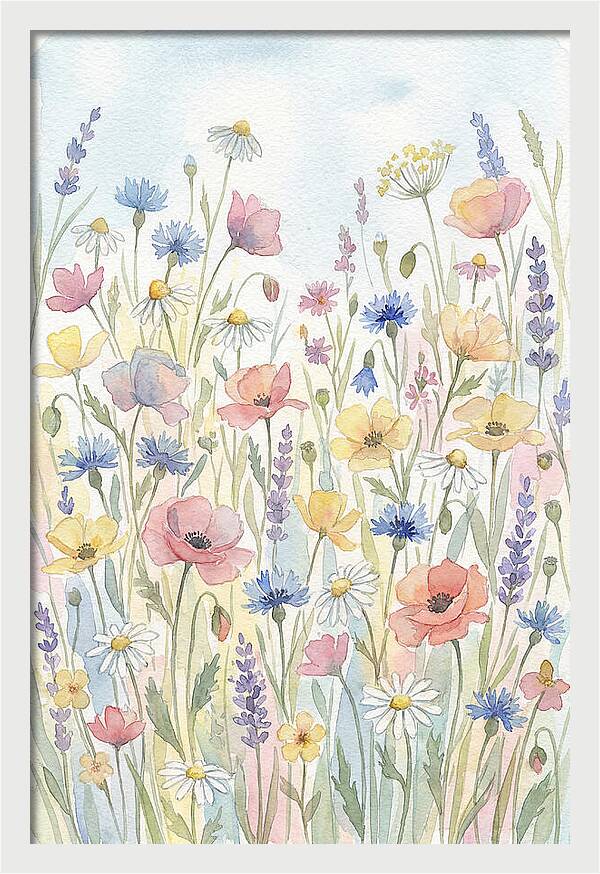 Vibrant Meadow Flora Display