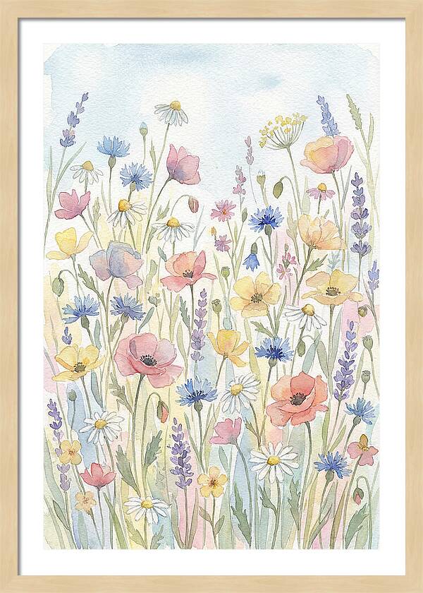Vibrant Meadow Flora Display
