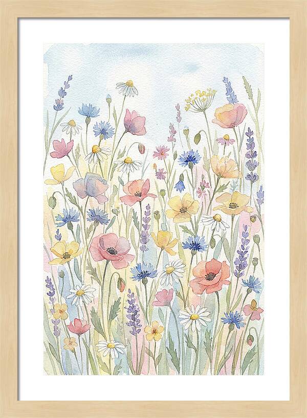 Vibrant Meadow Flora Display