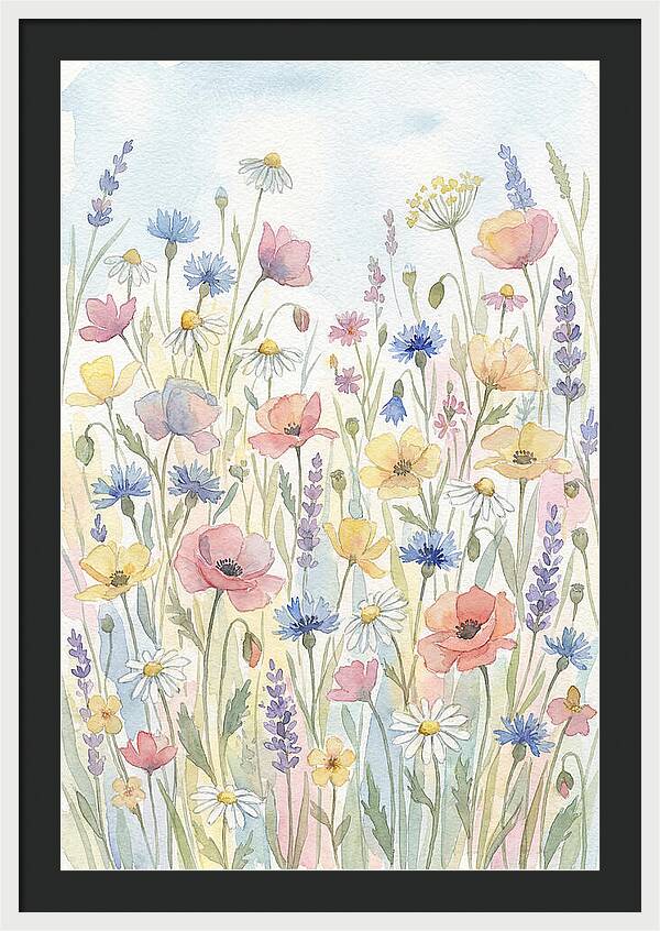 Vibrant Meadow Flora Display