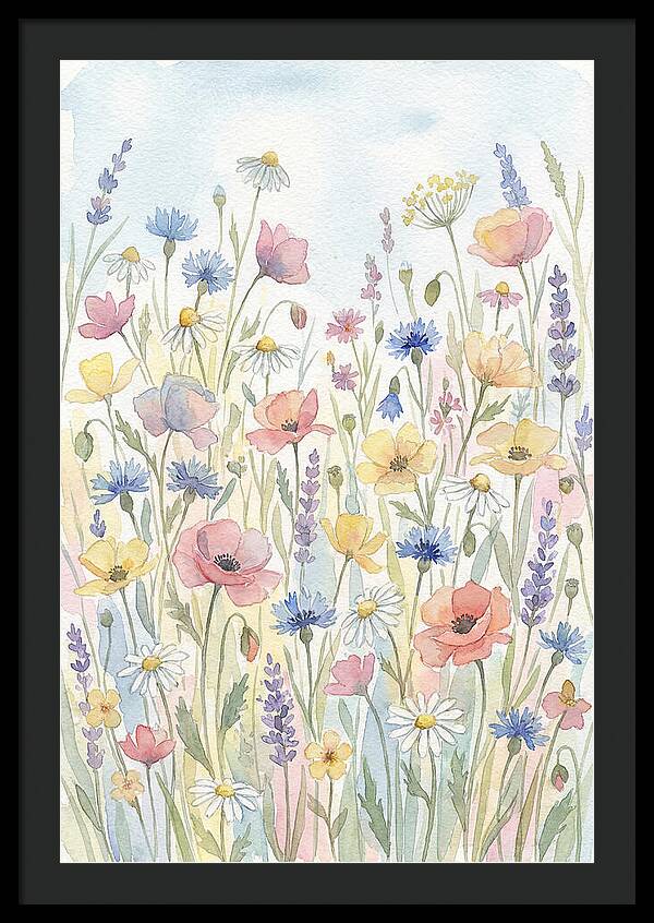Vibrant Meadow Flora Display