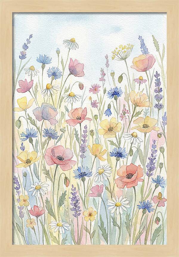 Vibrant Meadow Flora Display