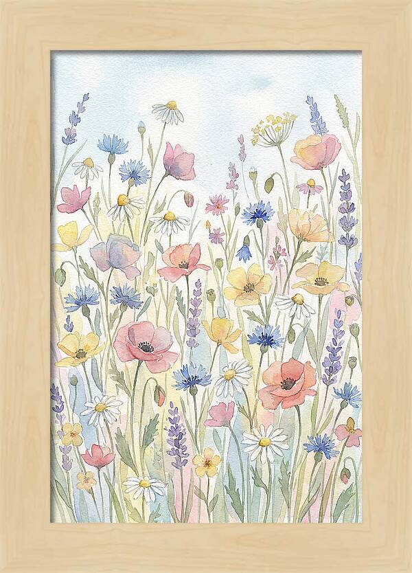 Vibrant Meadow Flora Display