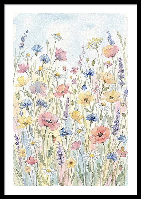 Vibrant Meadow Flora Display
