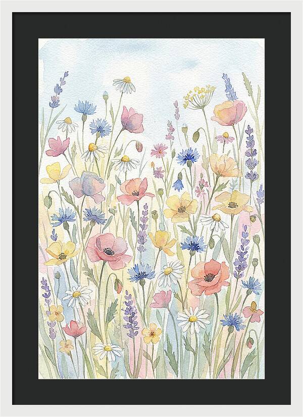 Vibrant Meadow Flora Display