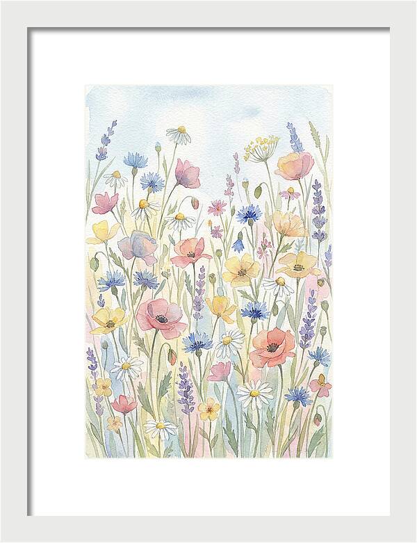 Vibrant Meadow Flora Display