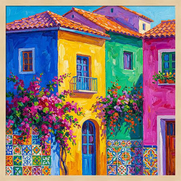 Vibrant Mediterranean Facade