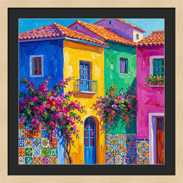Vibrant Mediterranean Facade