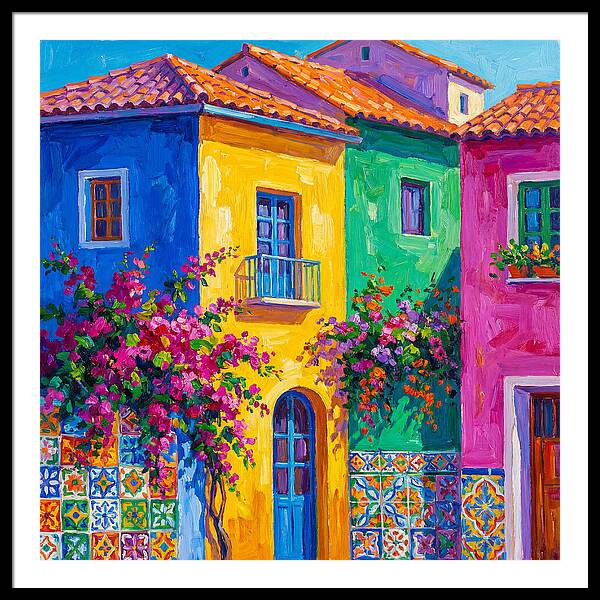 Vibrant Mediterranean Facade