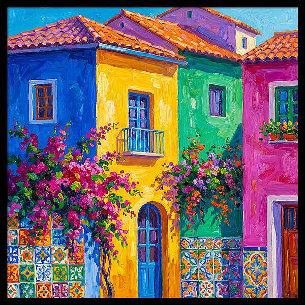 Vibrant Mediterranean Facade