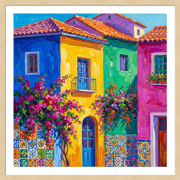 Vibrant Mediterranean Facade