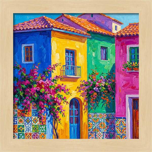 Vibrant Mediterranean Facade