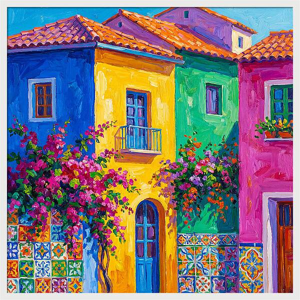 Vibrant Mediterranean Facade