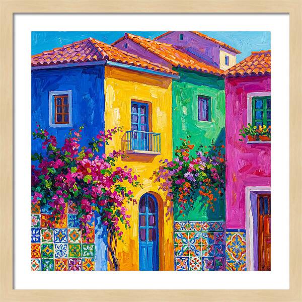 Vibrant Mediterranean Facade
