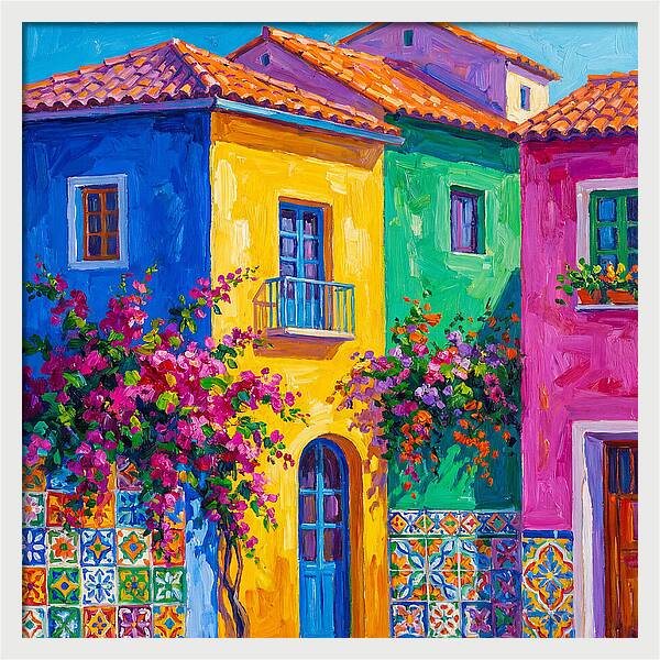 Vibrant Mediterranean Facade