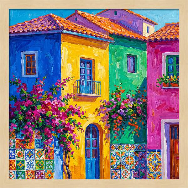 Vibrant Mediterranean Facade