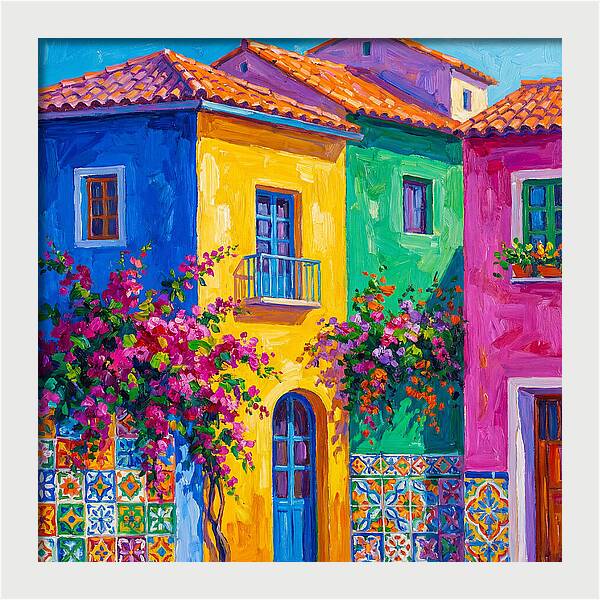 Vibrant Mediterranean Facade