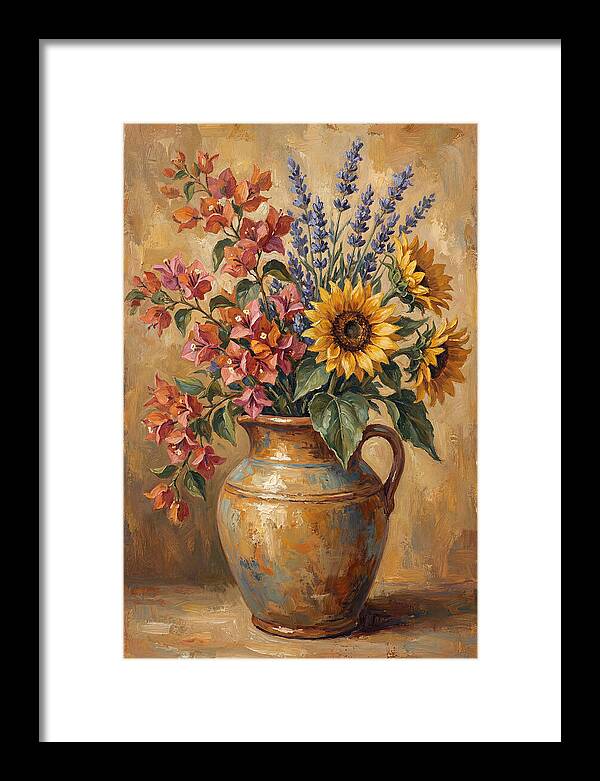 Vibrant Mediterranean Floral Arrangement