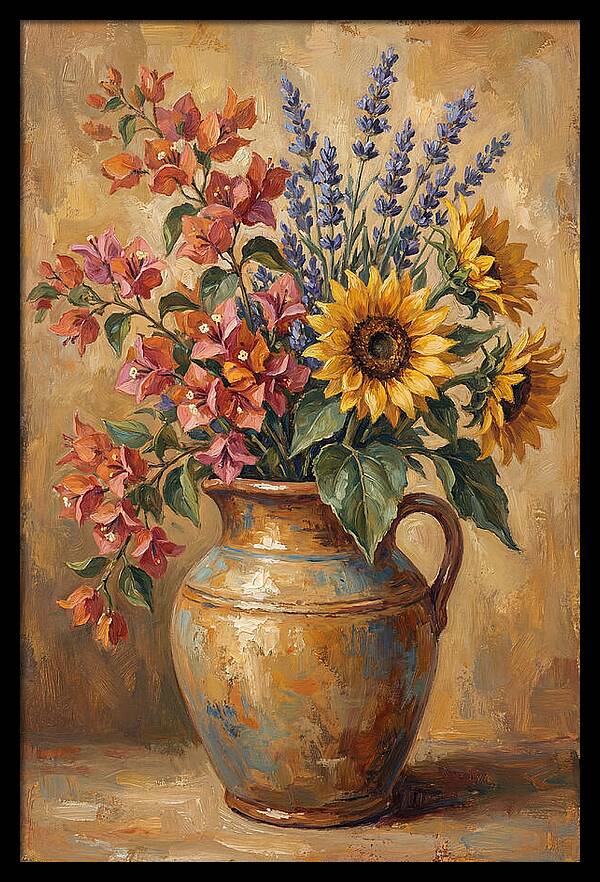 Vibrant Mediterranean Floral Arrangement