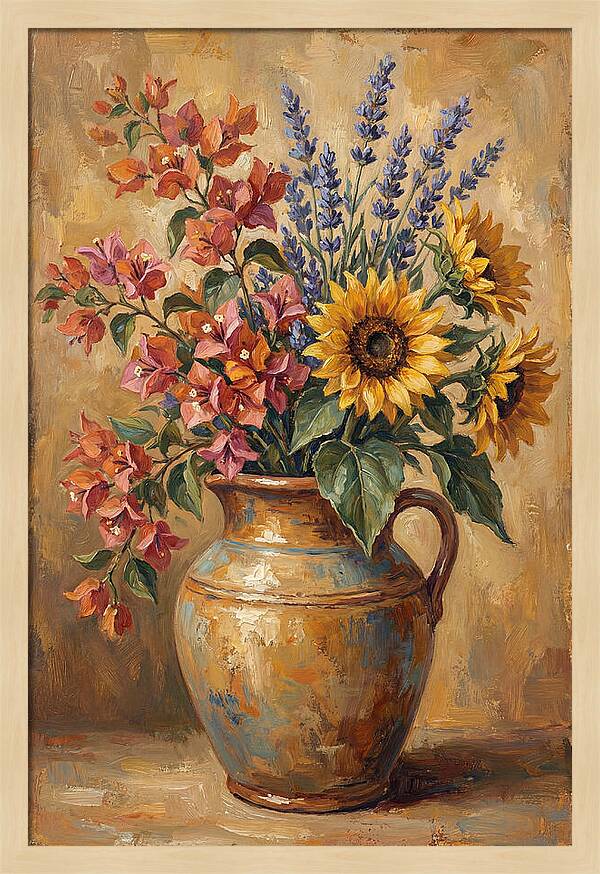 Vibrant Mediterranean Floral Arrangement