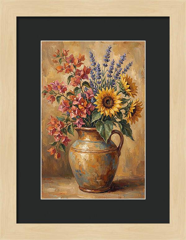 Vibrant Mediterranean Floral Arrangement