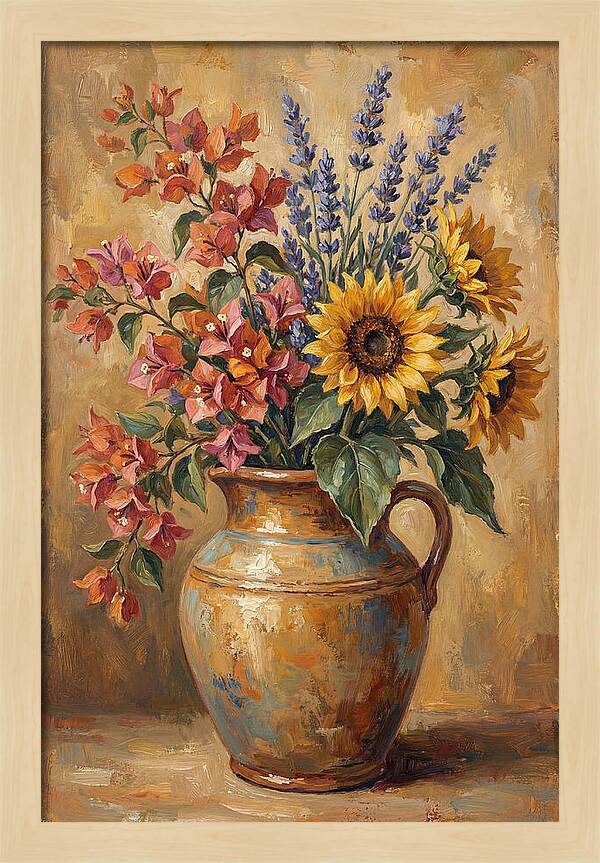 Vibrant Mediterranean Floral Arrangement