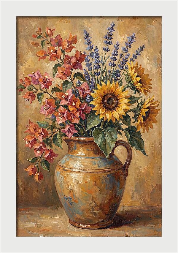 Vibrant Mediterranean Floral Arrangement