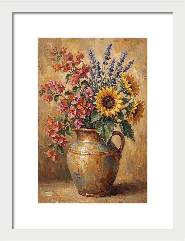 Vibrant Mediterranean Floral Arrangement
