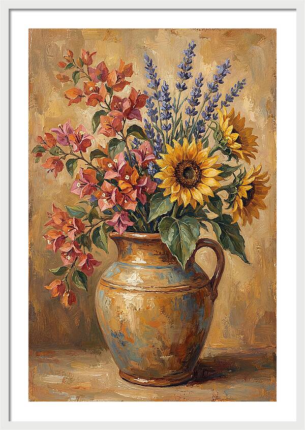 Vibrant Mediterranean Floral Arrangement