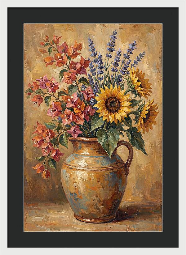 Vibrant Mediterranean Floral Arrangement
