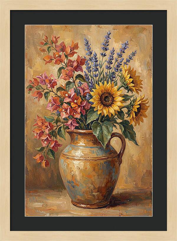 Vibrant Mediterranean Floral Arrangement