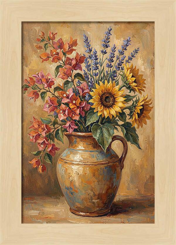 Vibrant Mediterranean Floral Arrangement