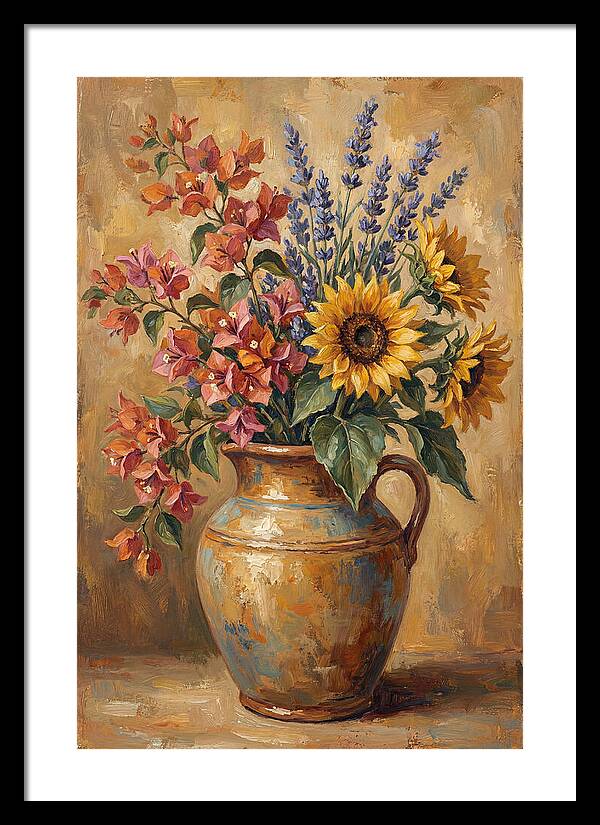 Vibrant Mediterranean Floral Arrangement