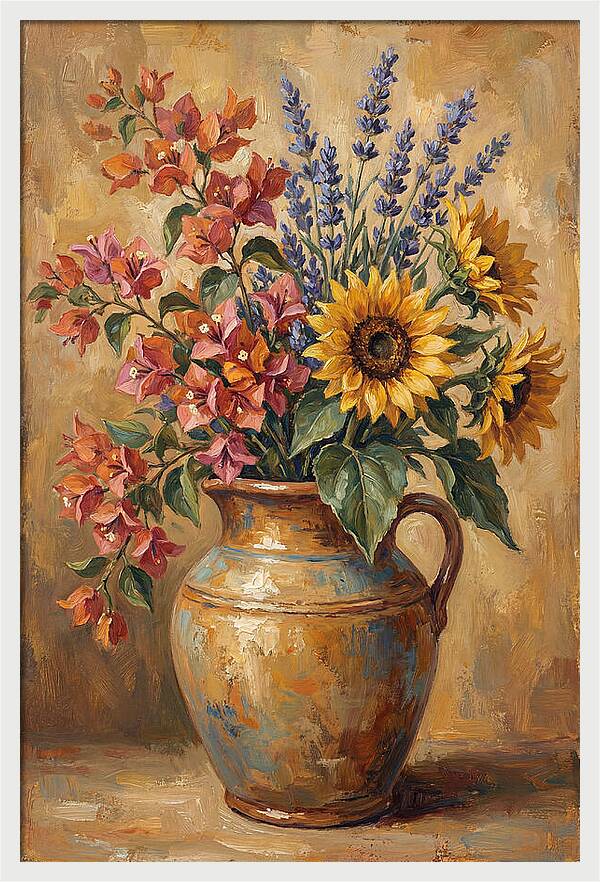 Vibrant Mediterranean Floral Arrangement