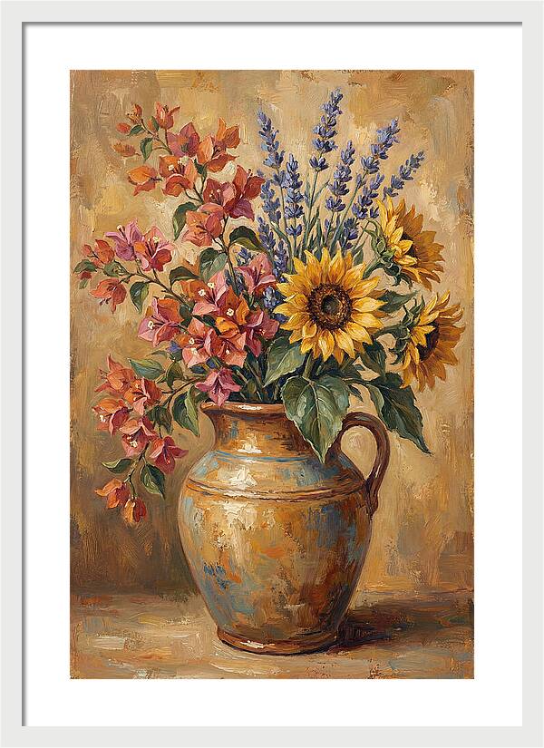 Vibrant Mediterranean Floral Arrangement