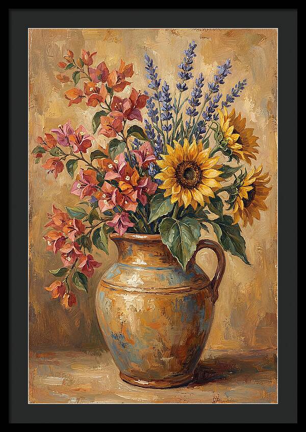 Vibrant Mediterranean Floral Arrangement