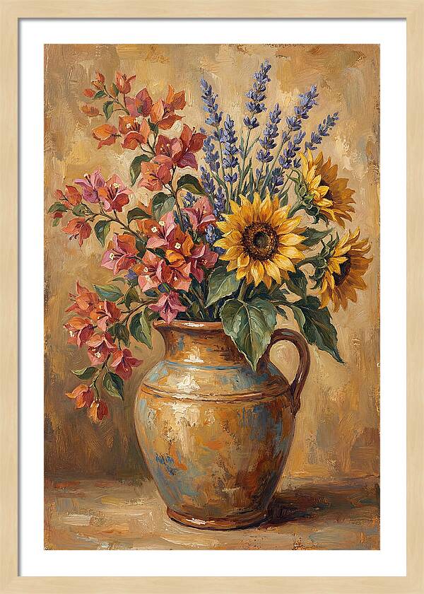 Vibrant Mediterranean Floral Arrangement