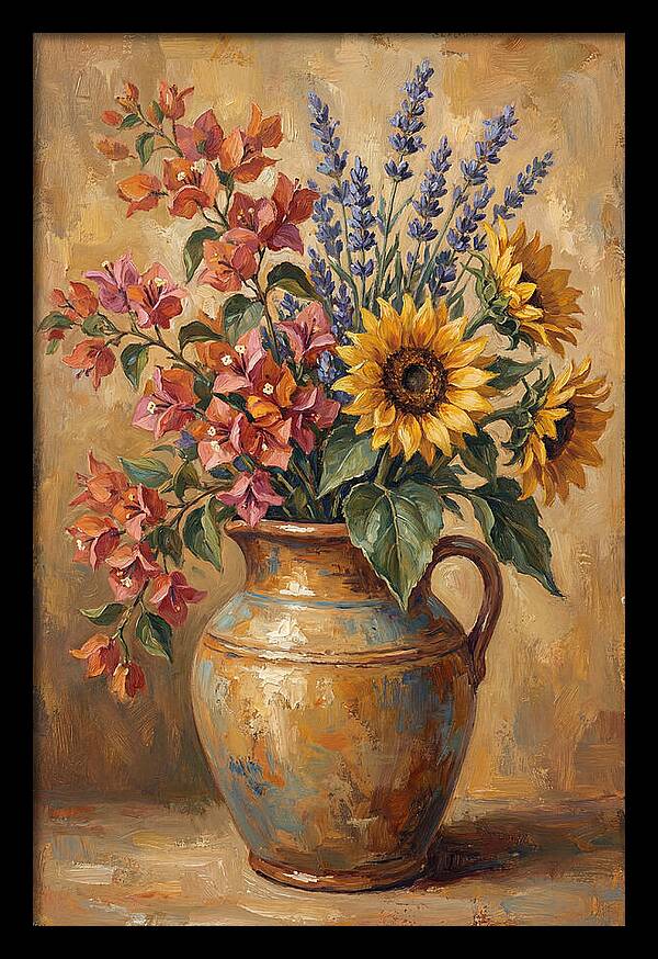 Vibrant Mediterranean Floral Arrangement