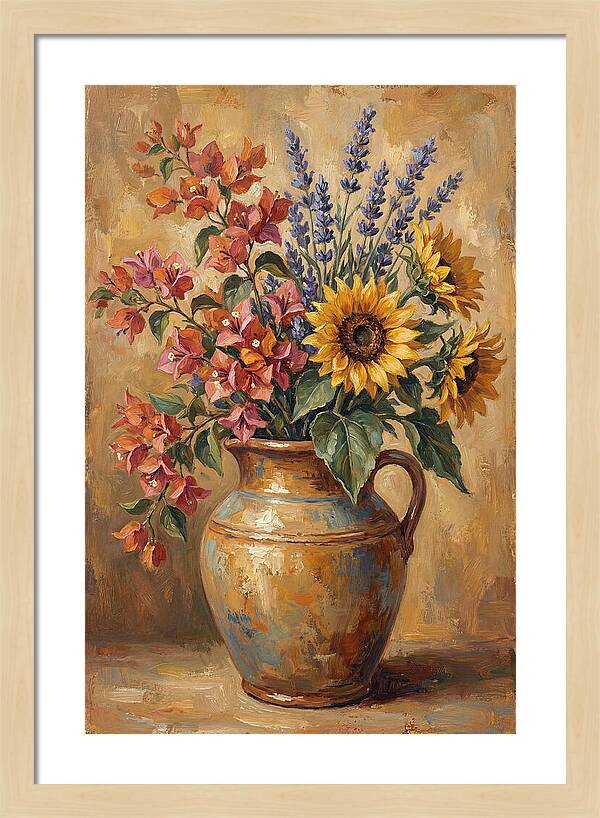 Vibrant Mediterranean Floral Arrangement