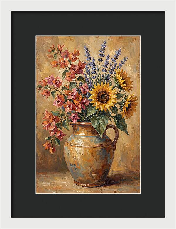 Vibrant Mediterranean Floral Arrangement