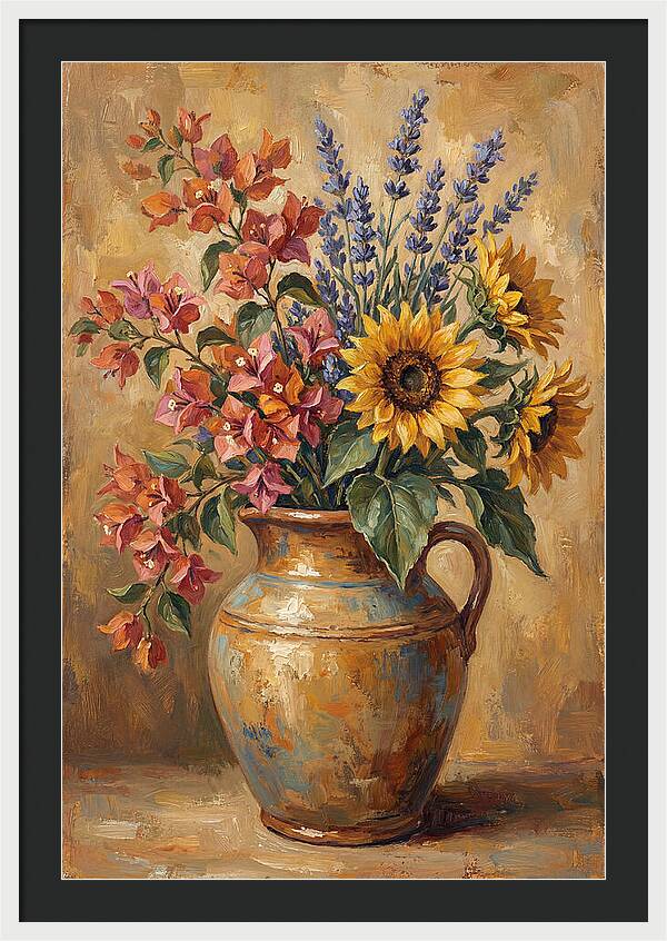 Vibrant Mediterranean Floral Arrangement