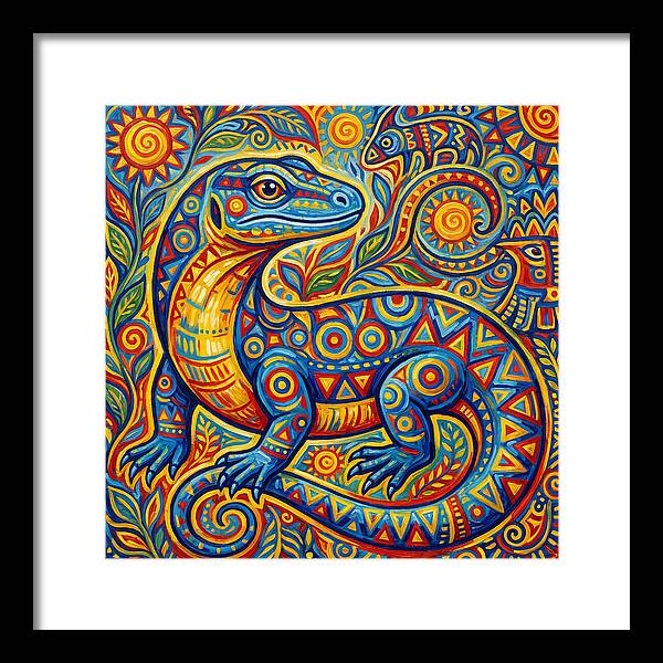 Vibrant Monitor Lizard