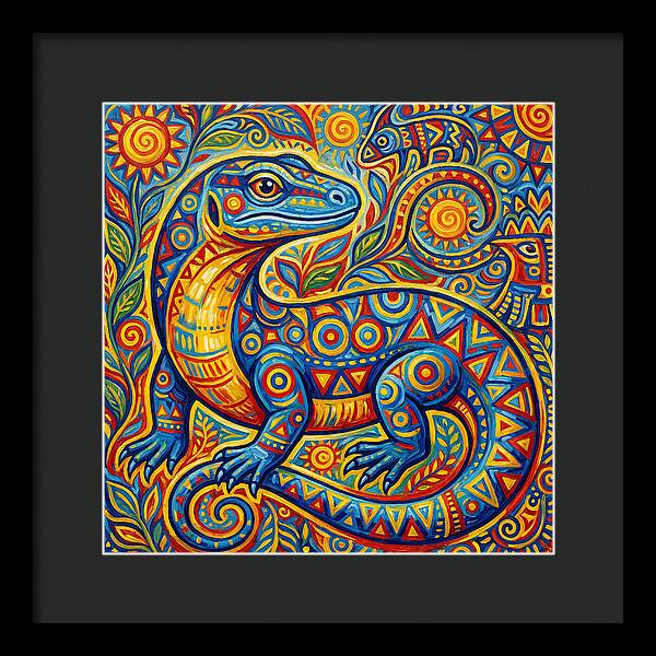 Vibrant Monitor Lizard